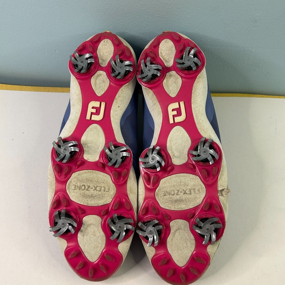 Footjoy Aspire Golf Shoes Women's Size 8.5 M Periwinkle Blue MISSING LACES 98896 - Picture 13 of 15